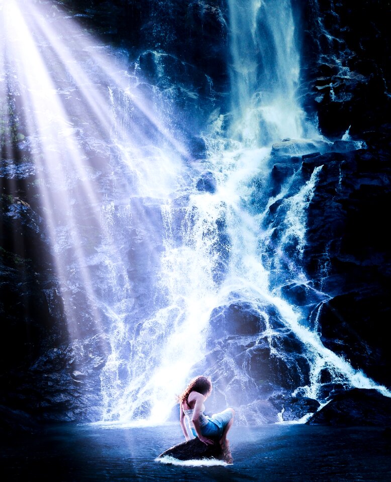 Sunbeam landscape photoshop