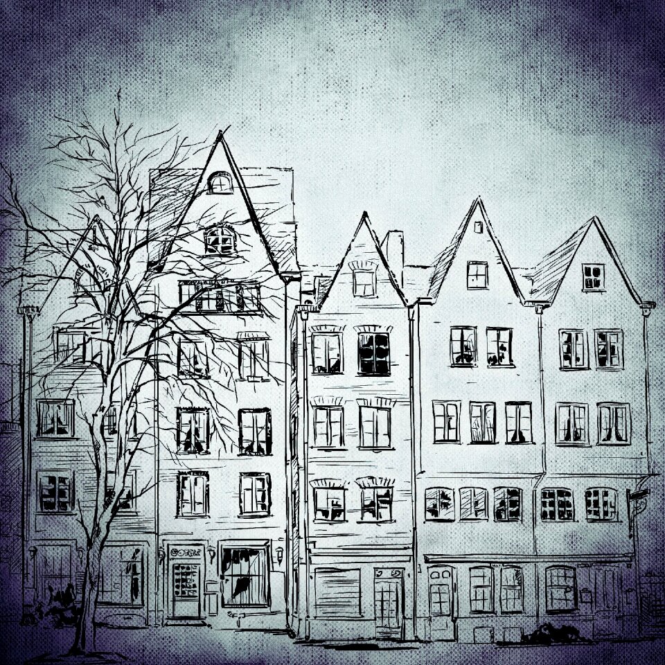 Row building Free illustrations