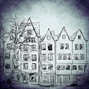 Row building Free illustrations