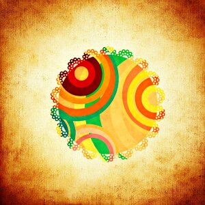 Color colorful round