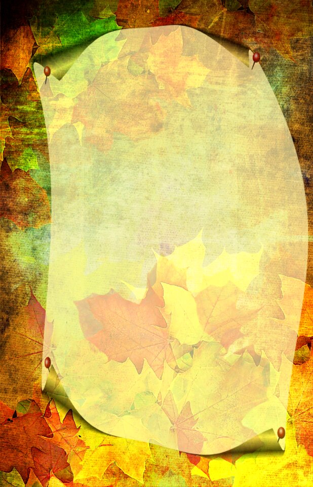 Background grunge leaves