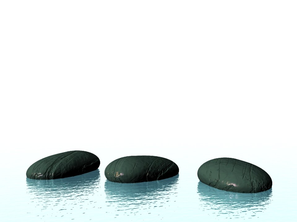 Tranquil metaphor stone