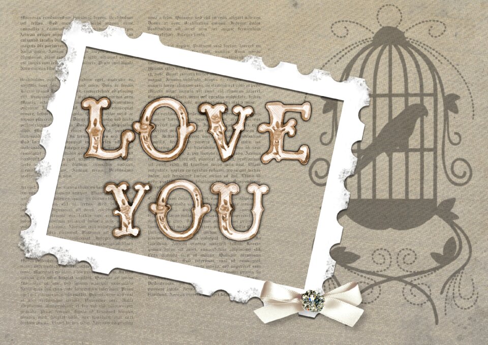 Bird cage greeting