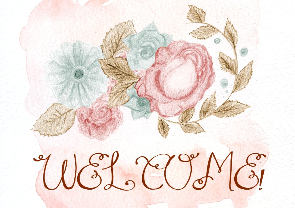 Greeting celebration vintage