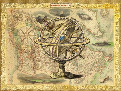 Vintage collage art