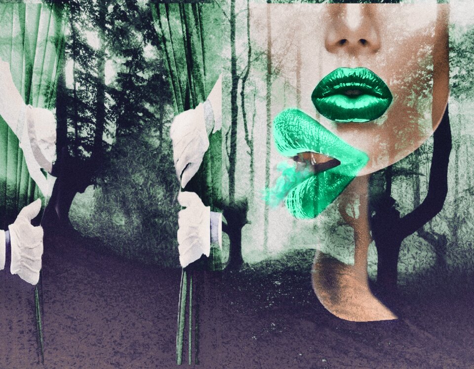 Face lips nature