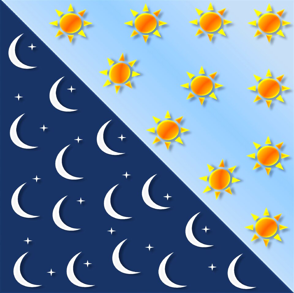 Sun moon crescent
