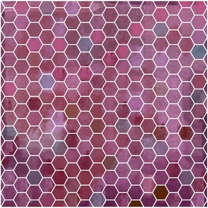 Hexagons pattern red