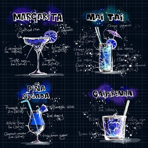 Alcohol recipes Free illustrations