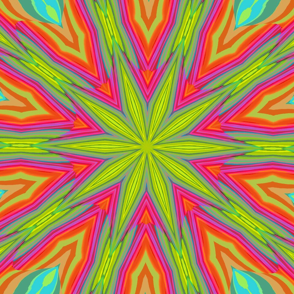 Mandala kaleidoscope art