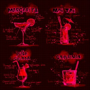 Alcohol recipes Free illustrations