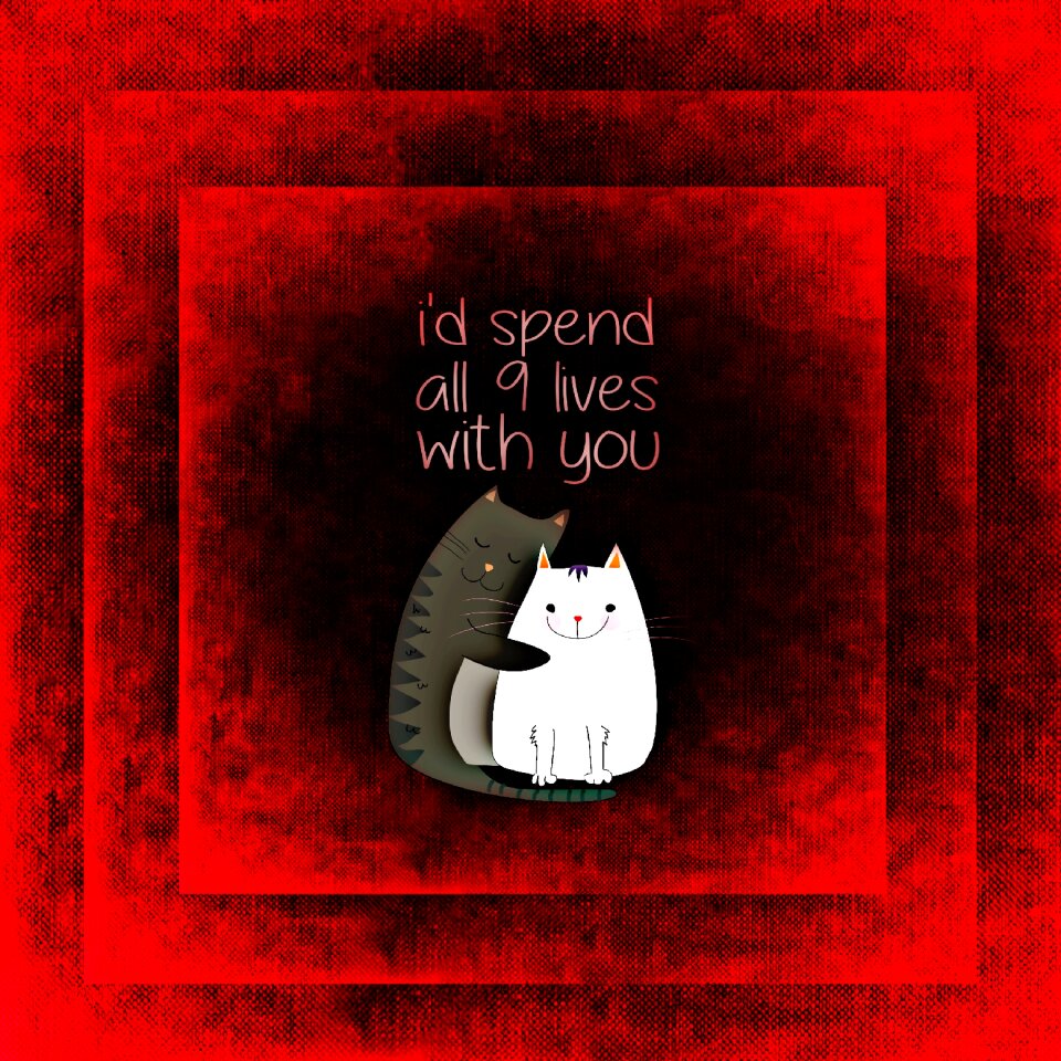 Smooch togetherness greeting card