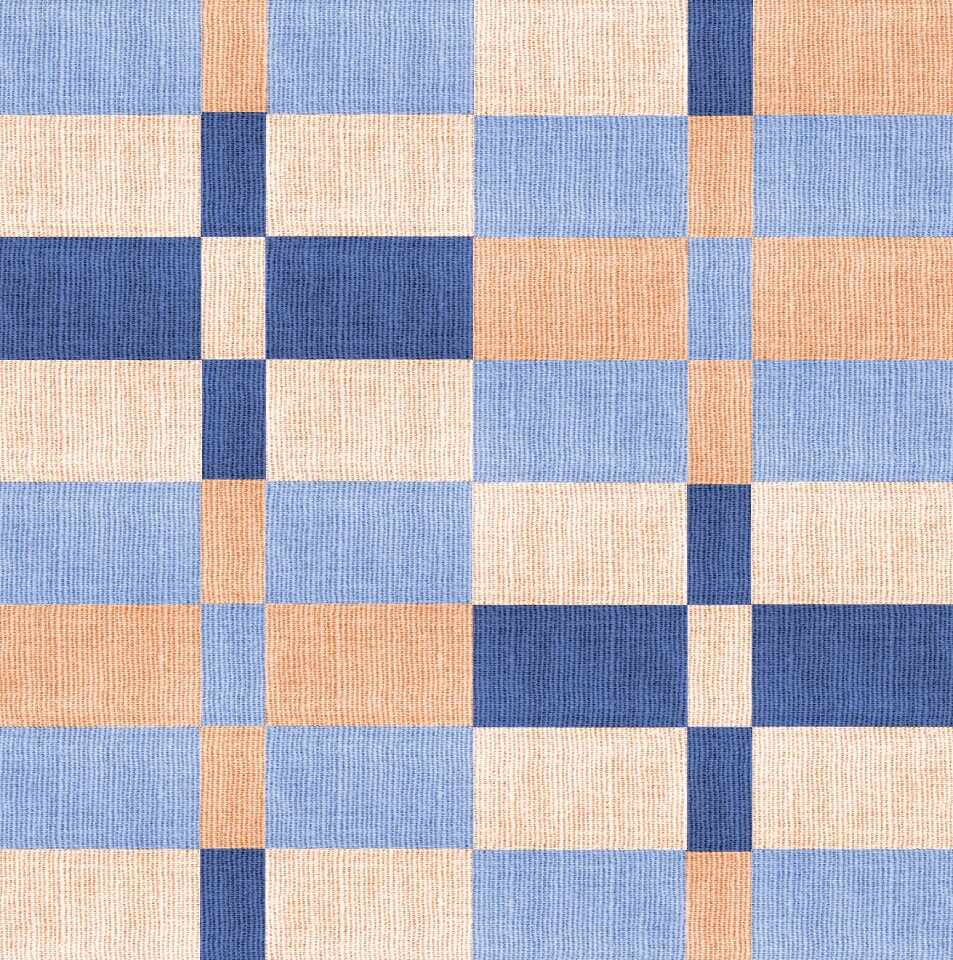 Geometric design blue