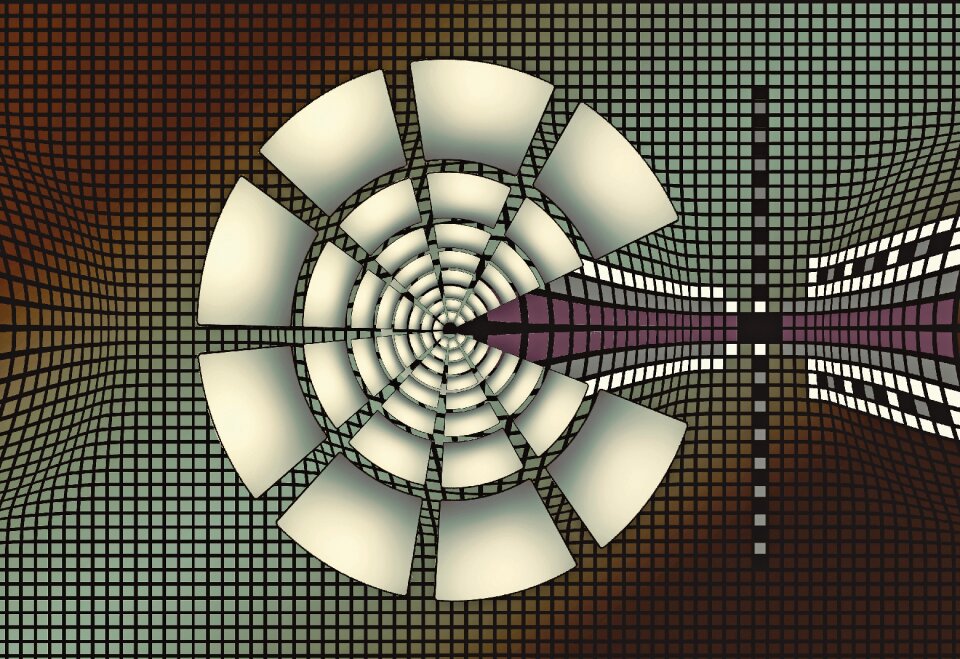 Clipping wheels radiata Free illustrations