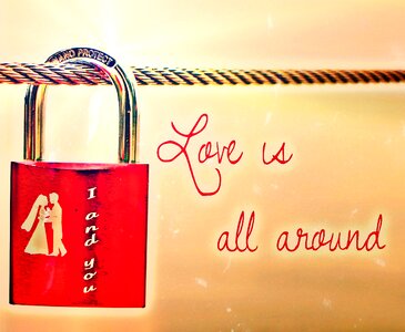 Valentine's day wedding affection