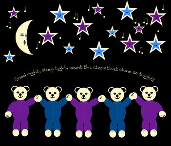 Moon star good night