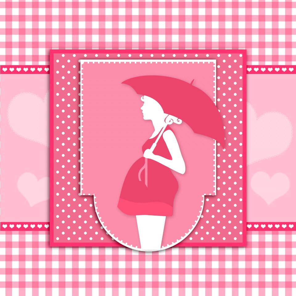 Baby shower girl card