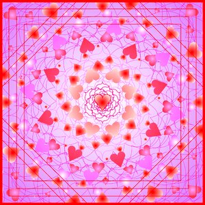 Red romantic design