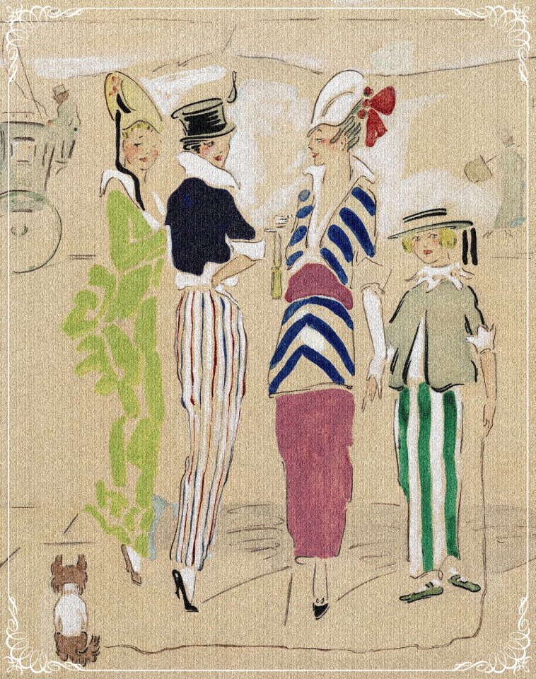 Drawing lady fashion