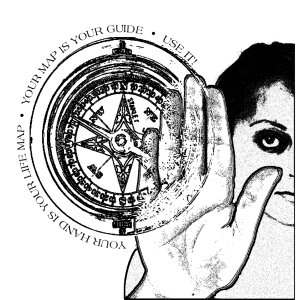 Palm palm reading woman