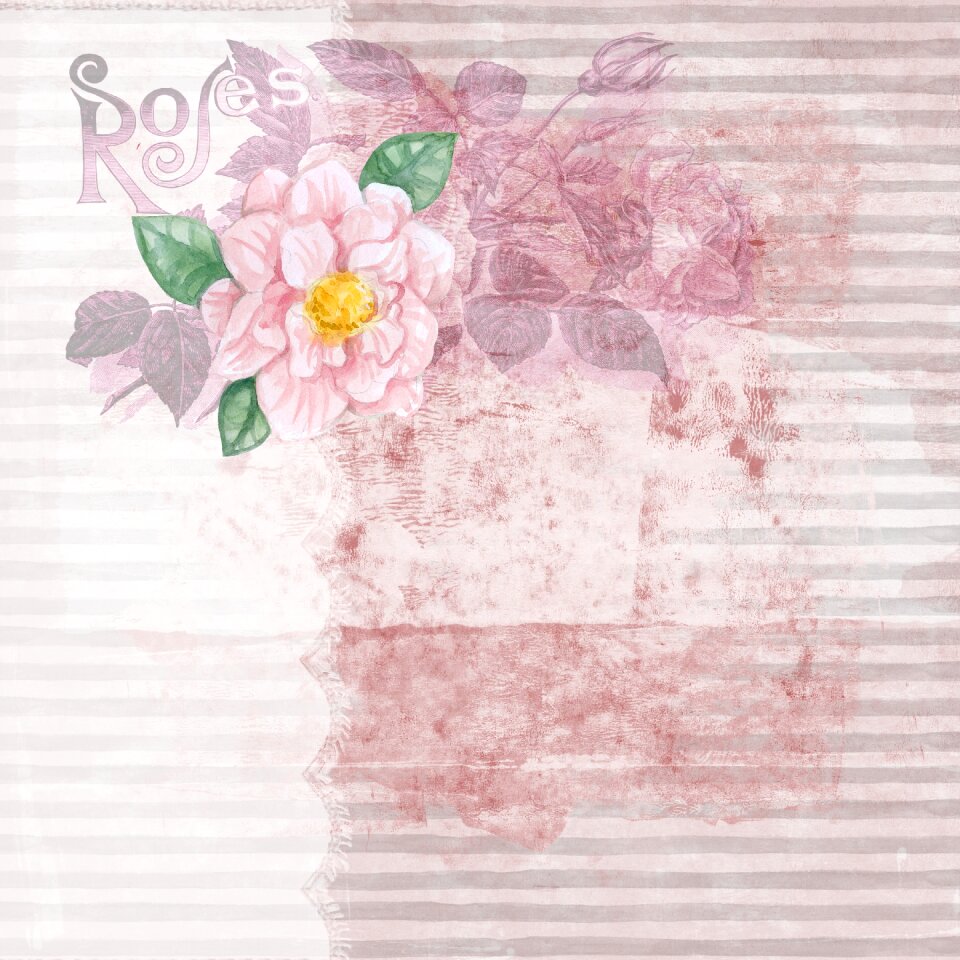 Pink scrapbook craft