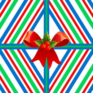 Red bow holly