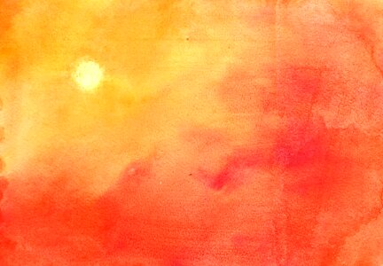 Orange yellow sunset