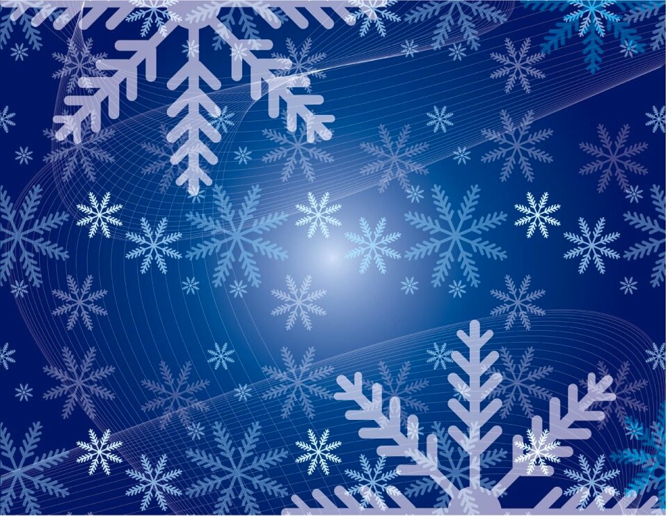 Snowy holiday winter