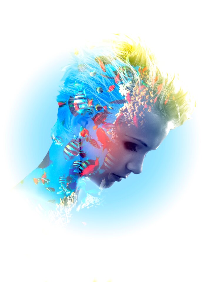Girl art abstract