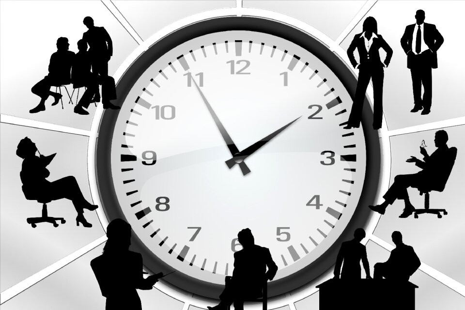 Businessmen meeting office