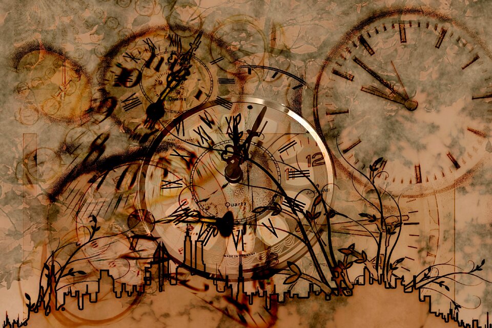 Clock time turn of the year