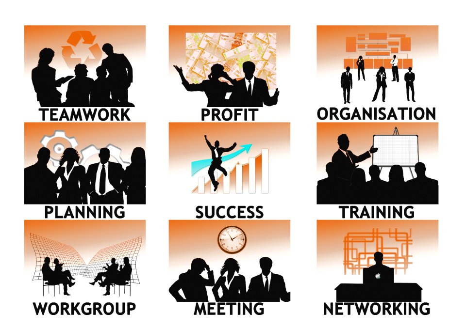Businessman businesswoman business