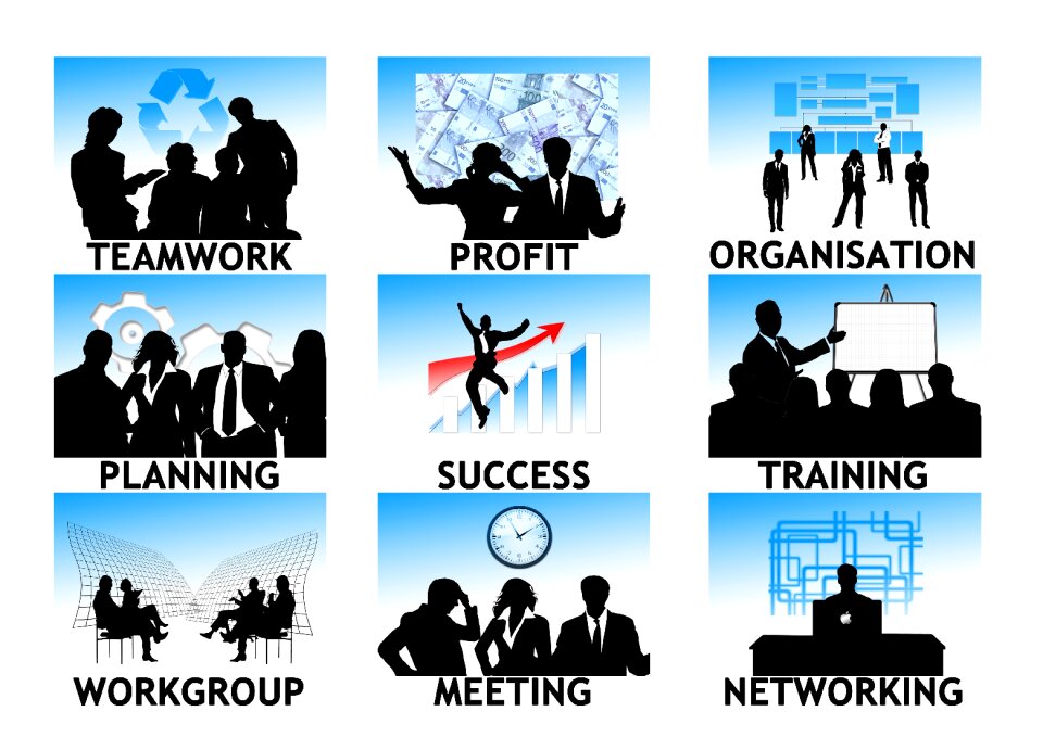 Businessman businesswoman business
