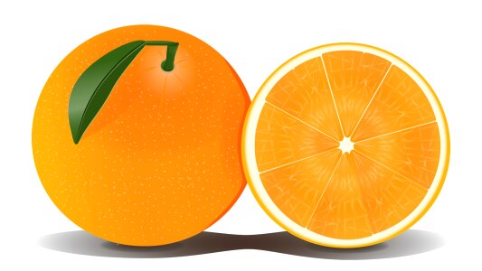 Juicy vitamin orange fruits