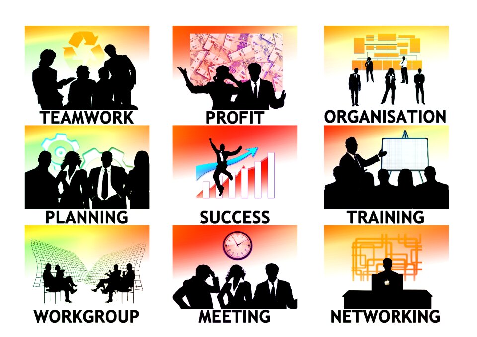 Businessman businesswoman business