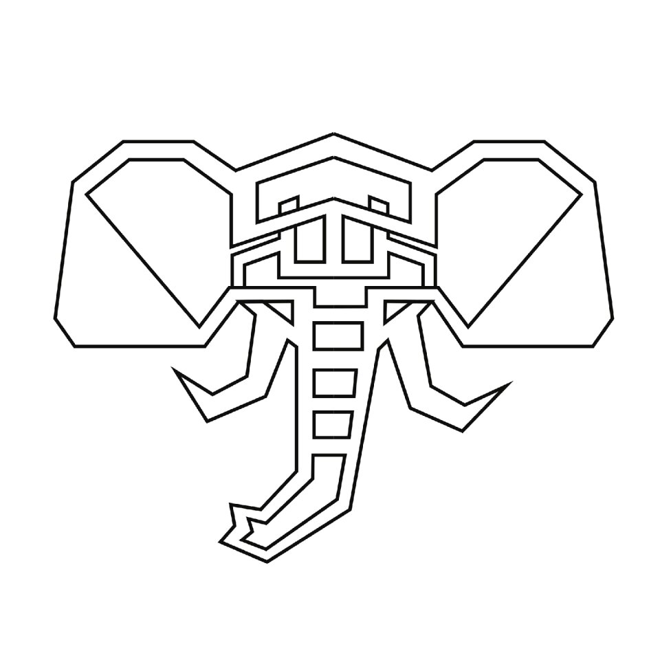 Elephant modern Free illustrations