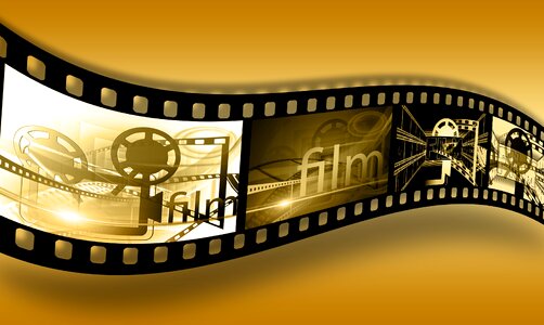 Cinema film filmstrip