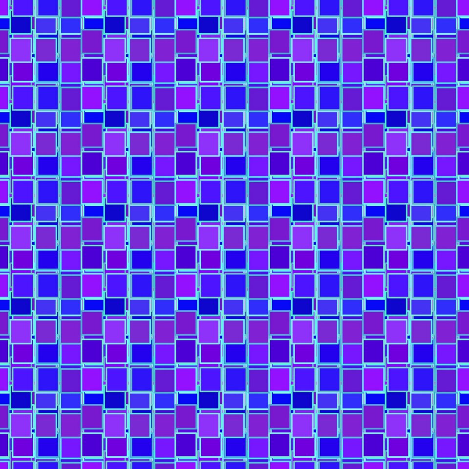 Blue pattern square