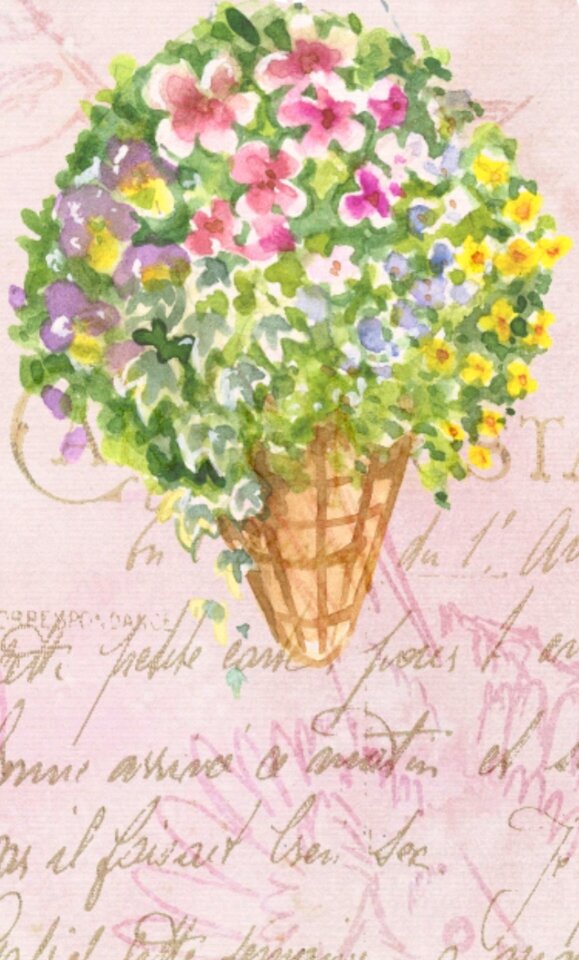 Scrapbook floral nature