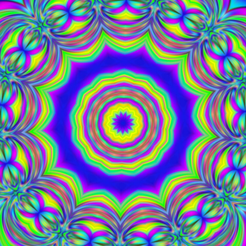 Colorful art work mandala