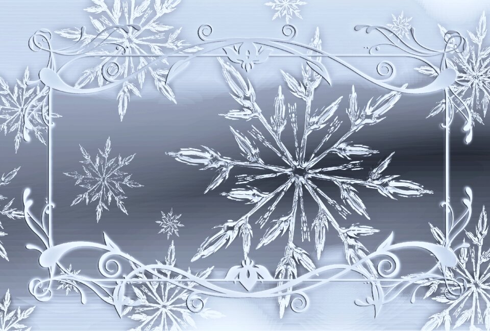 Snowflake background advent