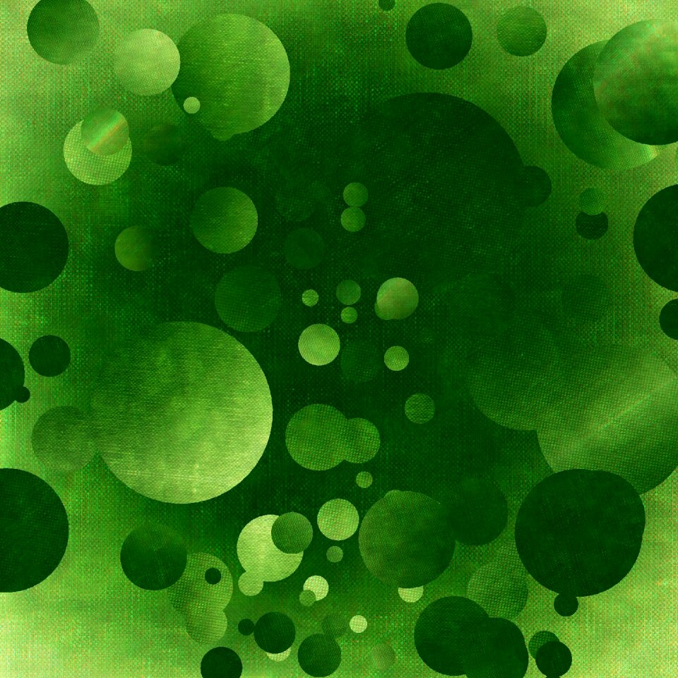 Canvas green abstract
