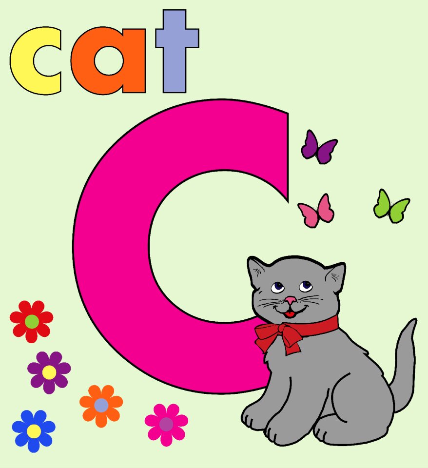 Alphabet c letter font