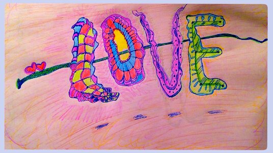Colorful drawing art