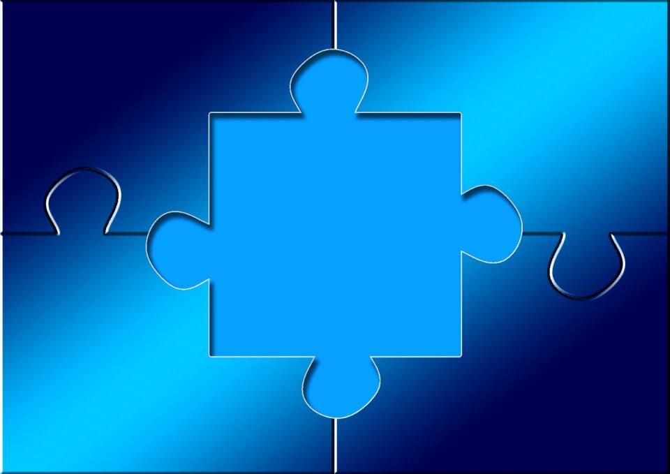 Play pieces of the puzzle memory cards covered with