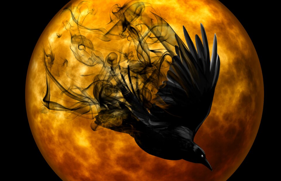 Creepy darkness mystical