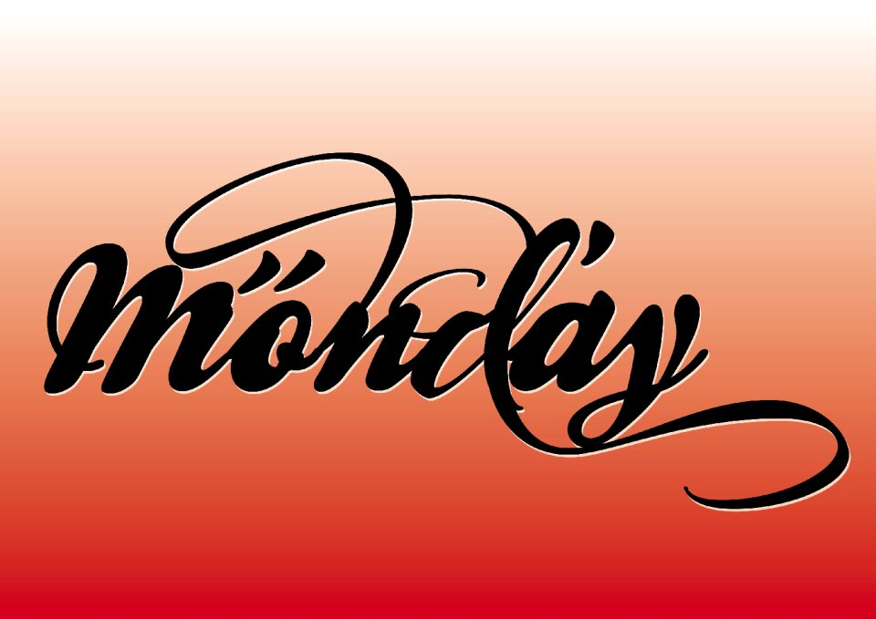 Word monday Free illustrations
