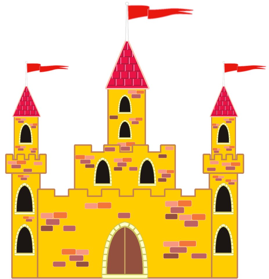Castle palace turrets