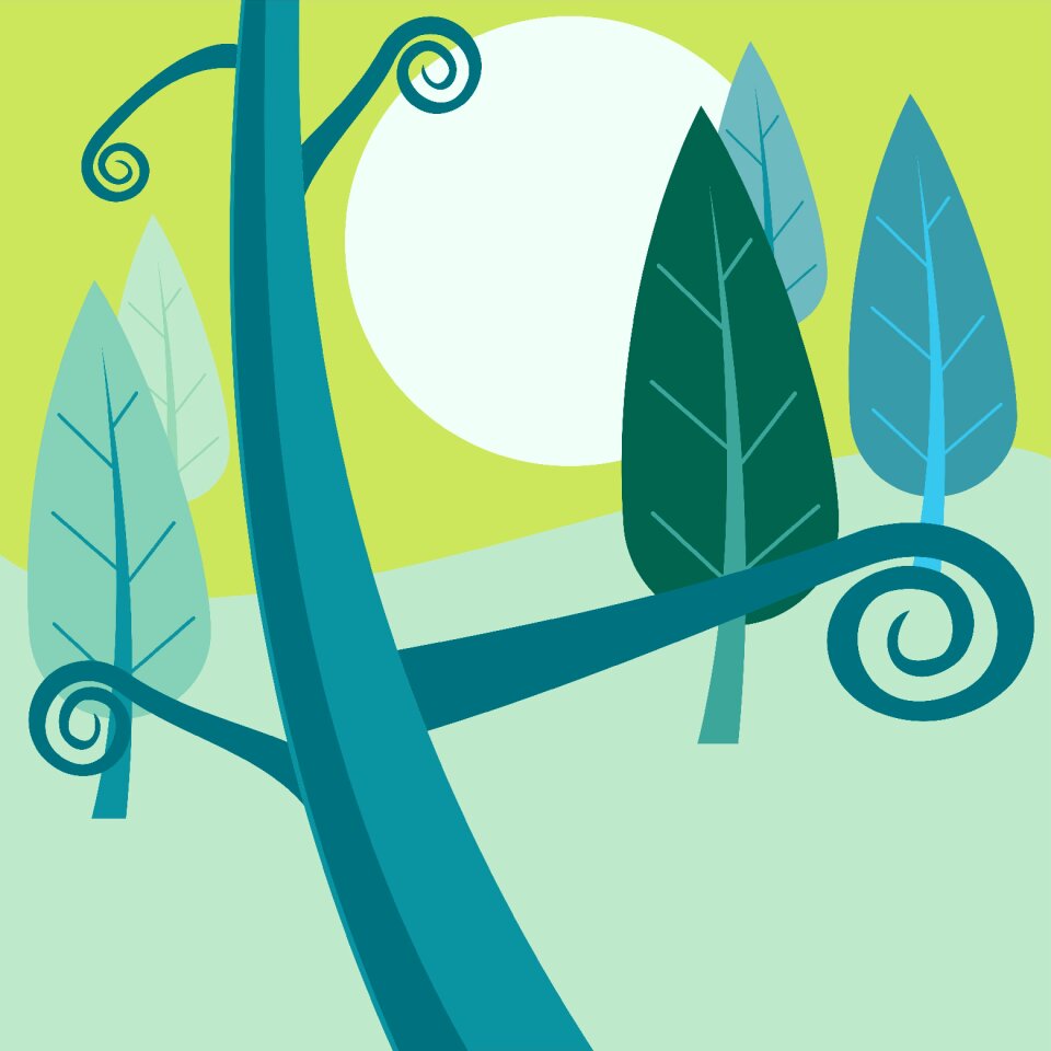 Branch brush cartoon