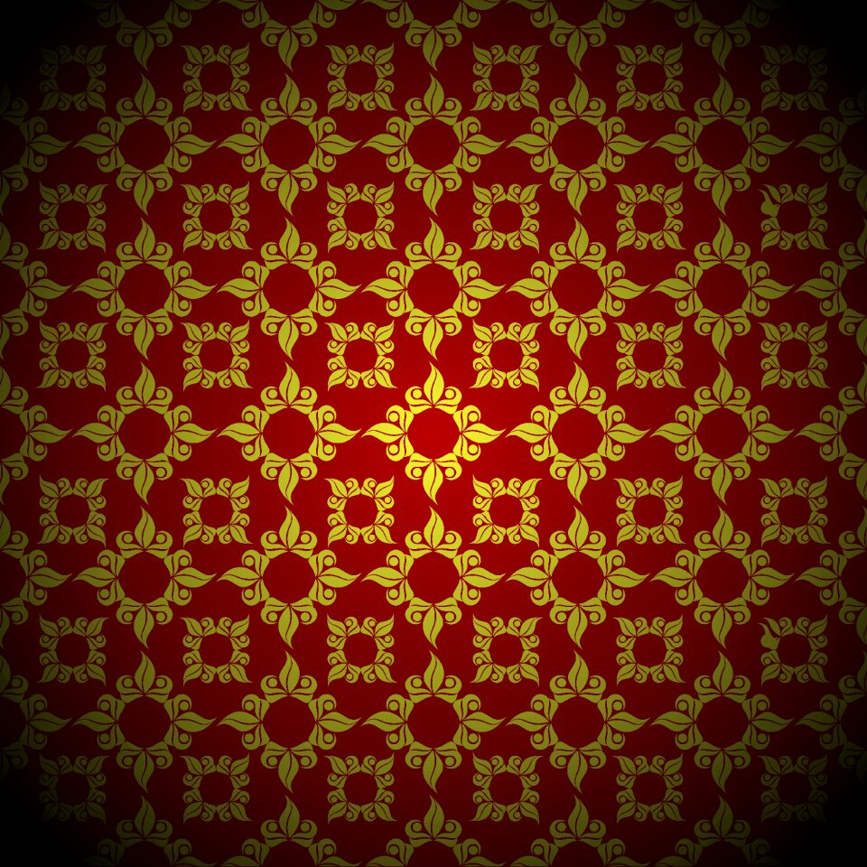 Baroque black and white pattern brown